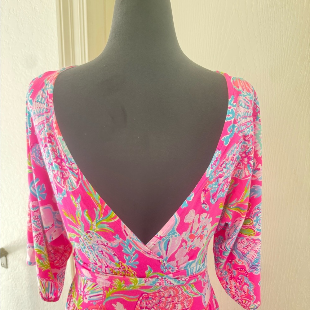 Lilly Pulitzer Parigi Romper Shell me Something Good Sz XXS - Picture 7 of 14